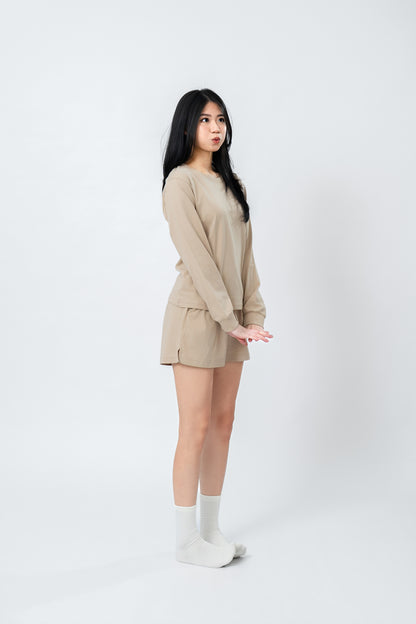 Beige Cozy Loungewear Set