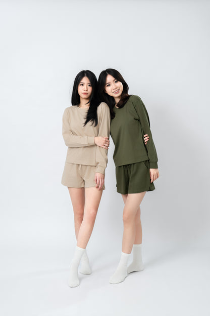 Beige Cozy Loungewear Set